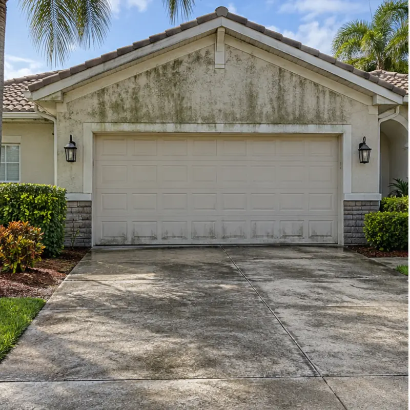 HOA exterior cleaning example before washing