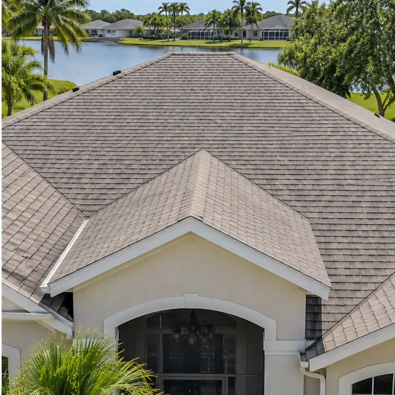 After cleaning: before and after photos of shingle roofs